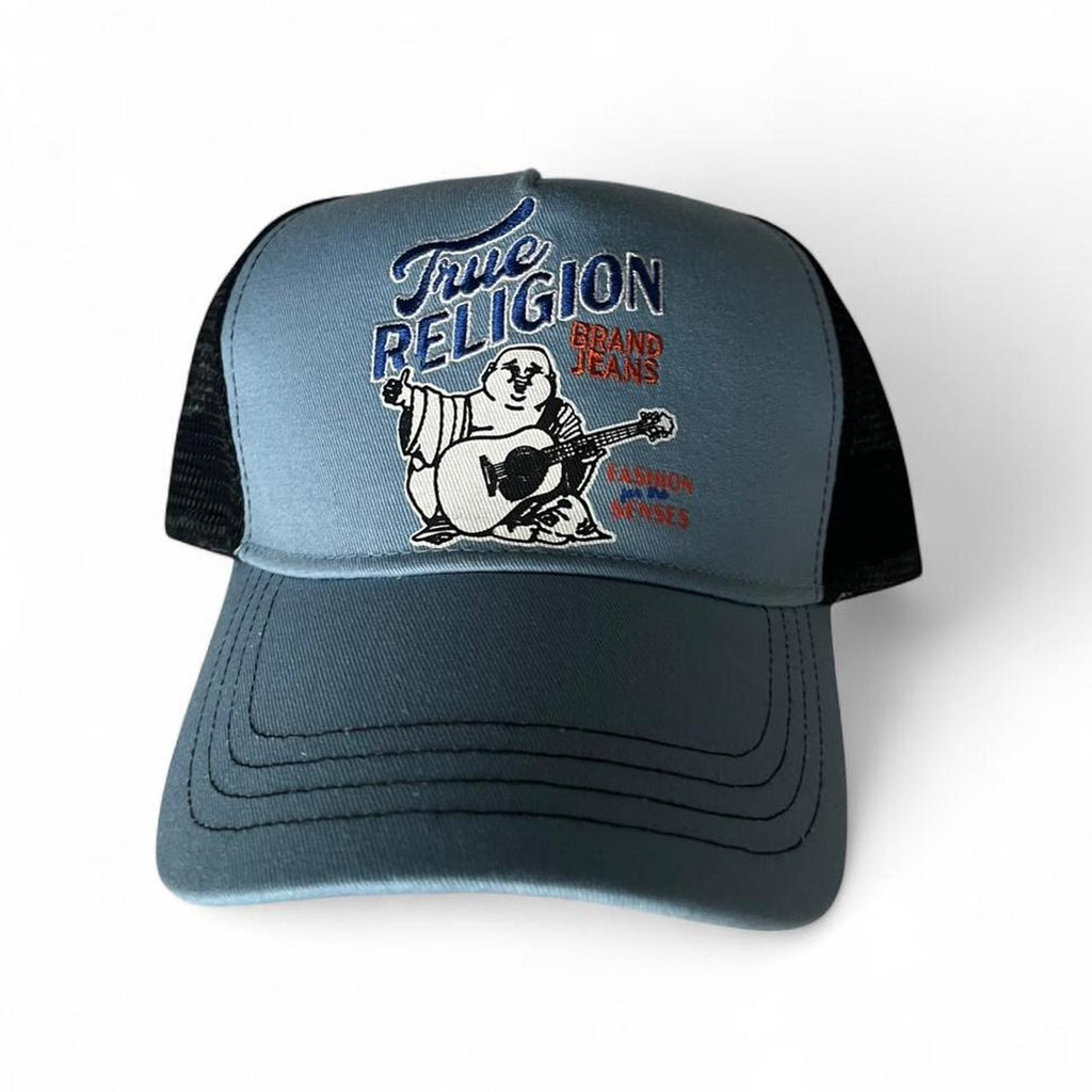 True Religion Buddha Embroidered Trucker Hat